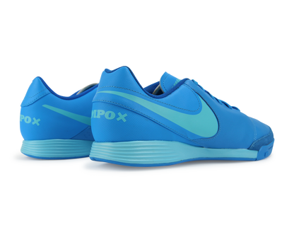 Nike Men's Tiempo Genio II Indoor Soccer Shoes Blue Glow/Polarized Blue/Soar