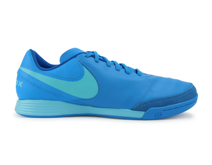 Nike Men's Tiempo Genio II Indoor Soccer Shoes Blue Glow/Polarized Blue/Soar