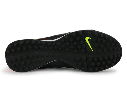 Nike Men's TiempoX Genio II Turf Shoes Black/White/Hyper Orange/Volt