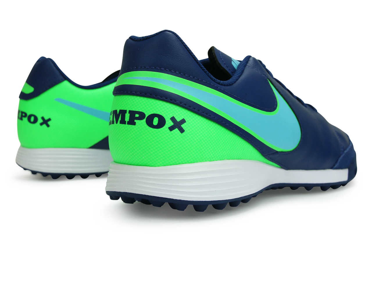 Nike Men's TiempoX Genio II Turf Shoes Costal Blue/Polarized Blue/Rage Green