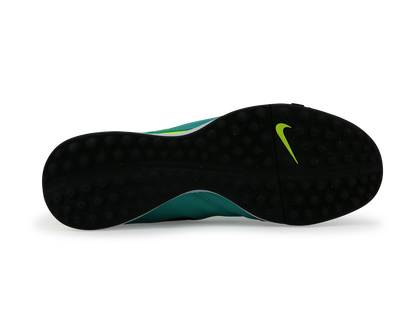 Nike Men's Tiempo Genio Leather Turf Soccer Shoes Clear Jade/Black/Volt