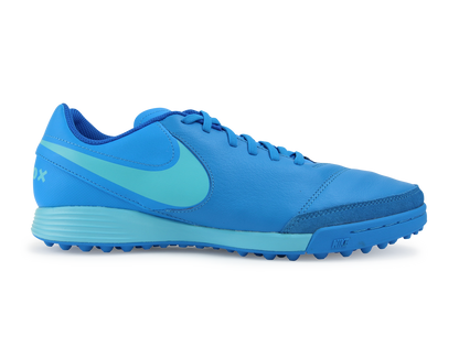 Nike Men's Tiempo Genio II Turf Soccer Shoes Blue Glow/Polarized Blue/Soar