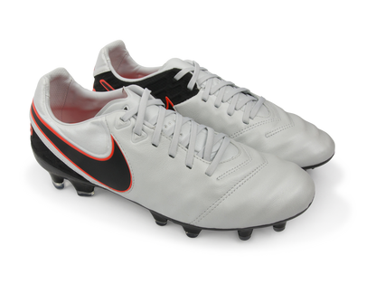 Nike Men's Tiempo Legacy II FG Pure Platinum/Black/Hyper Orange