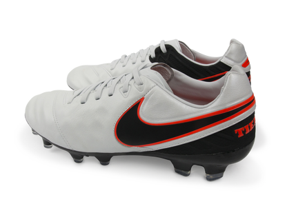 Nike Men's Tiempo Legacy II FG Pure Platinum/Black/Hyper Orange