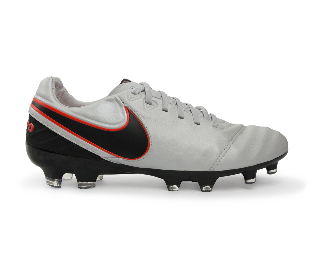 Nike Men's Tiempo Legacy II FG Pure Platinum/Black/Hyper Orange