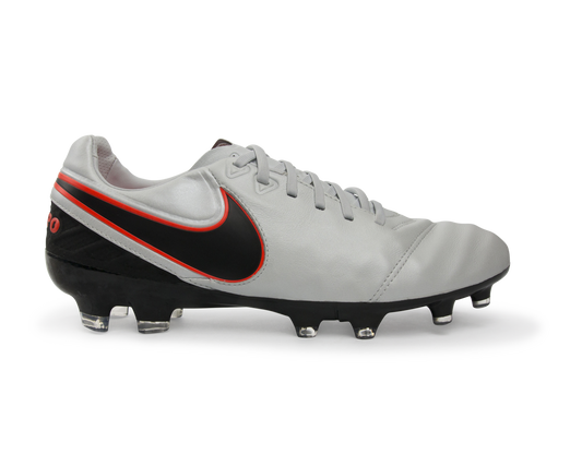 Nike Men's Tiempo Legacy II FG Pure Platinum/Black/Hyper Orange