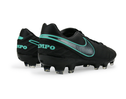 Nike Men's Tiempo Legacy II FG Black/Hyper Turqouise