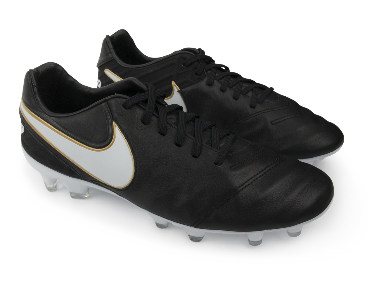 Nike Men's Tiempo Legacy II FG Black/White/Mettallic Gold