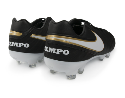 Nike Men's Tiempo Legacy II FG Black/White/Mettallic Gold