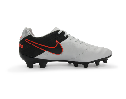 Nike Men's Tiempo Mystic V FG Pure Platinum/Black/Hyper Orange
