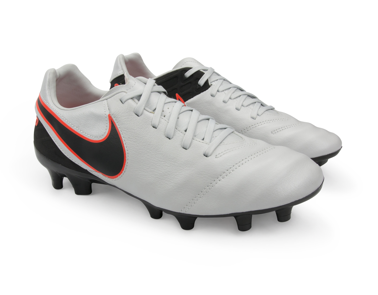 Nike Men's Tiempo Mystic V FG Pure Platinum/Black/Hyper Orange