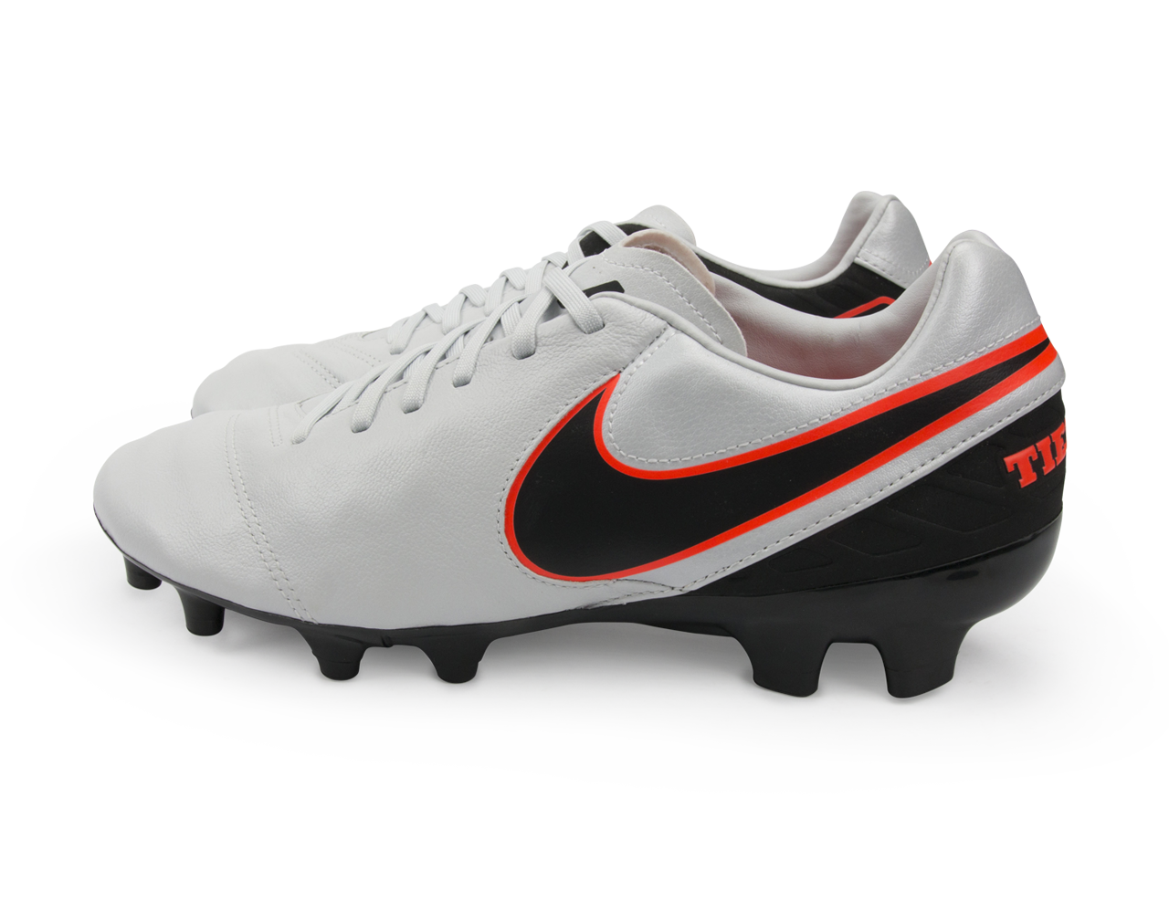 Nike Men's Tiempo Mystic V FG Pure Platinum/Black/Hyper Orange