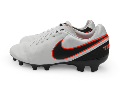 Nike Men's Tiempo Mystic V FG Pure Platinum/Black/Hyper Orange