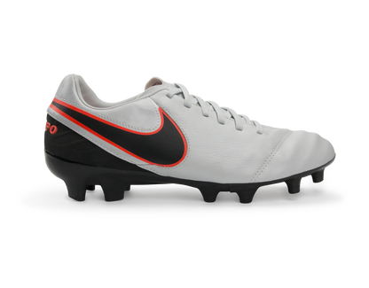 Nike Men's Tiempo Mystic V FG Pure Platinum/Black/Hyper Orange