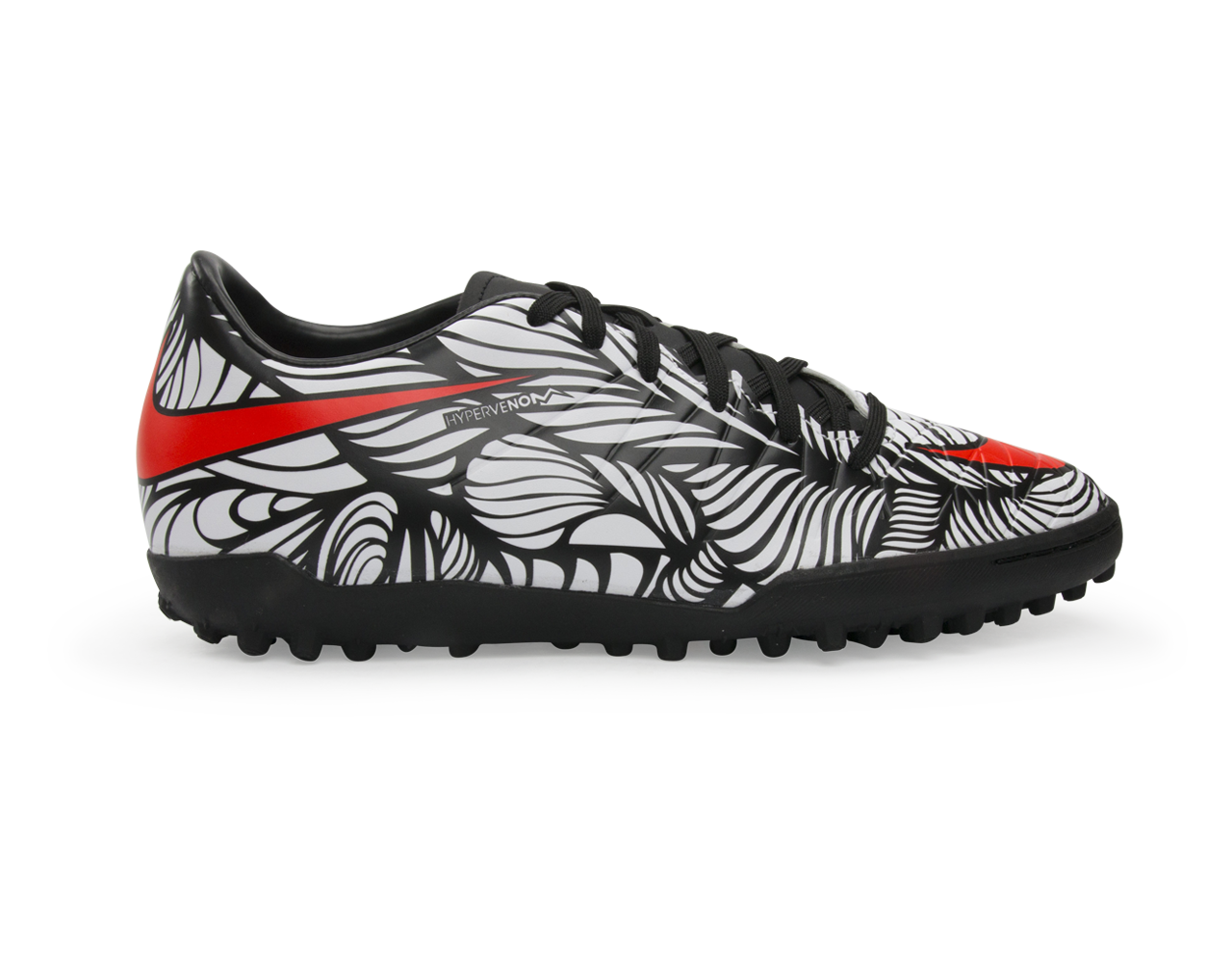 Nike Men's Hypervenom Phelon II NJR Turf Soccer Shoes Black/Bright Crimson/White