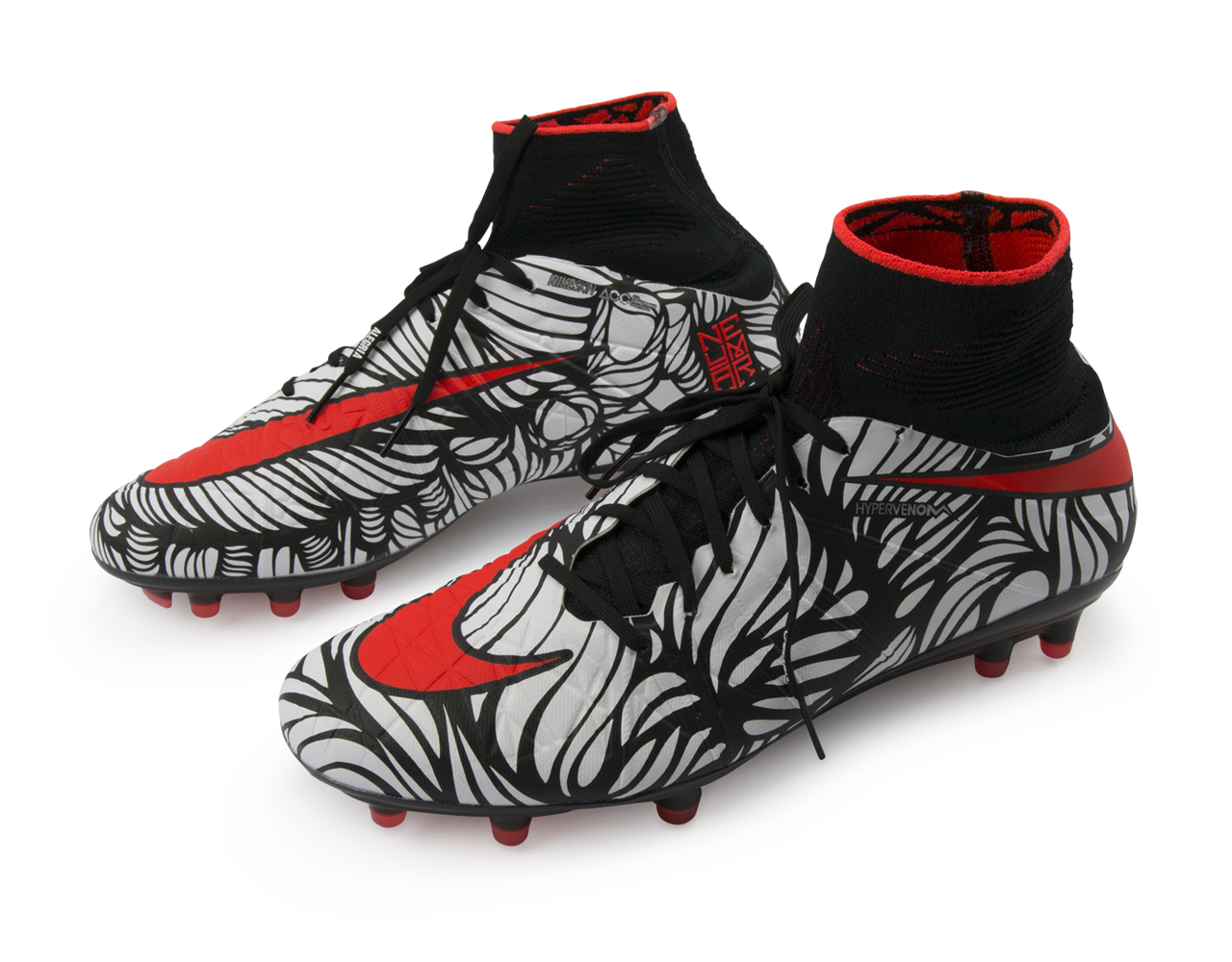 Nike Men's Hypervenom Phantom II NJR FG Black/Bright Crimson/White