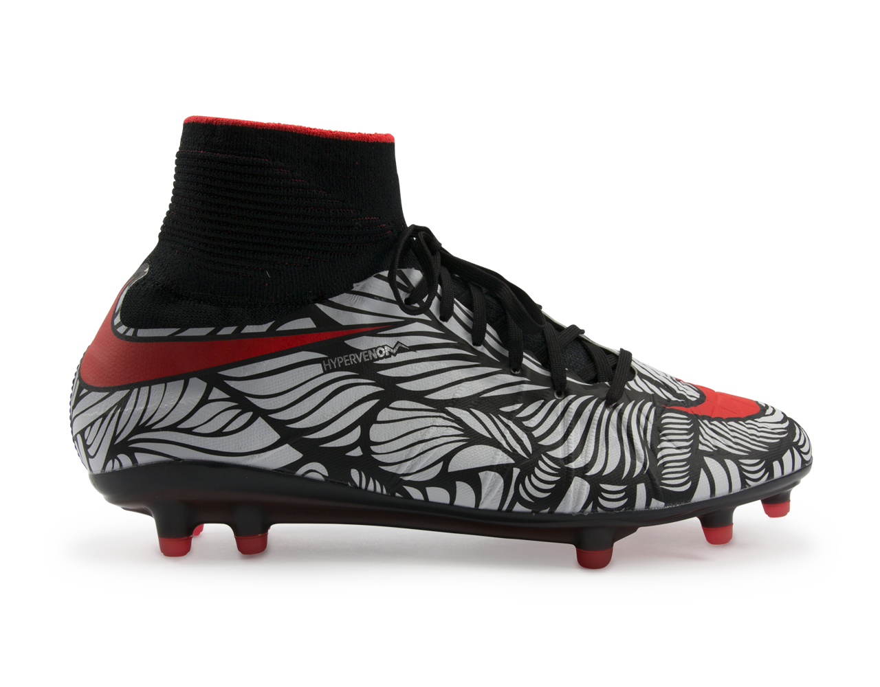 Nike Men's Hypervenom Phantom II NJR FG Black/Bright Crimson/White