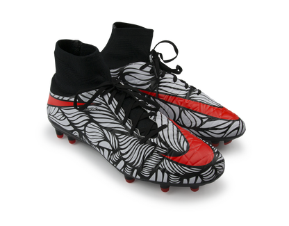 Nike Men's Hypervenom Phatal II DF NJR FG Black/Bright Crimson/White