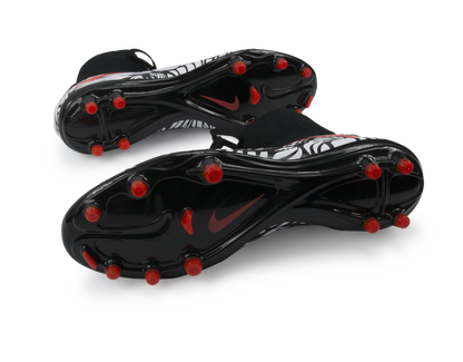 Nike Men's Hypervenom Phatal II DF NJR FG Black/Bright Crimson/White