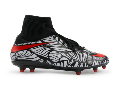Nike Men's Hypervenom Phatal II DF NJR FG Black/Bright Crimson/White
