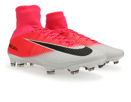 Nike Men's Mercurial Superfly V FG Racer Pink/Black/White