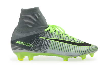 Nike Men's Mercurial Superfly V FG Pure Platinum/Black/Ghost Green