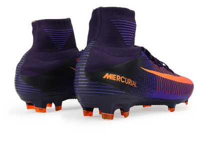 Nike Men's Mercurial Superfly V FG Purple Dynasty/Bright Citrus/Hyper Grape
