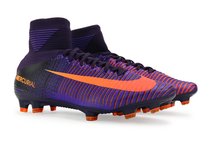 Nike Men's Mercurial Superfly V FG Purple Dynasty/Bright Citrus/Hyper Grape