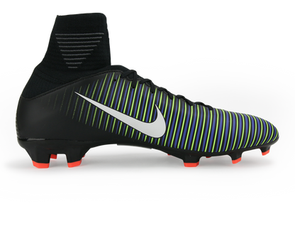 Nike Kids Mercurial Superfly V FG Black/White/Electric Green