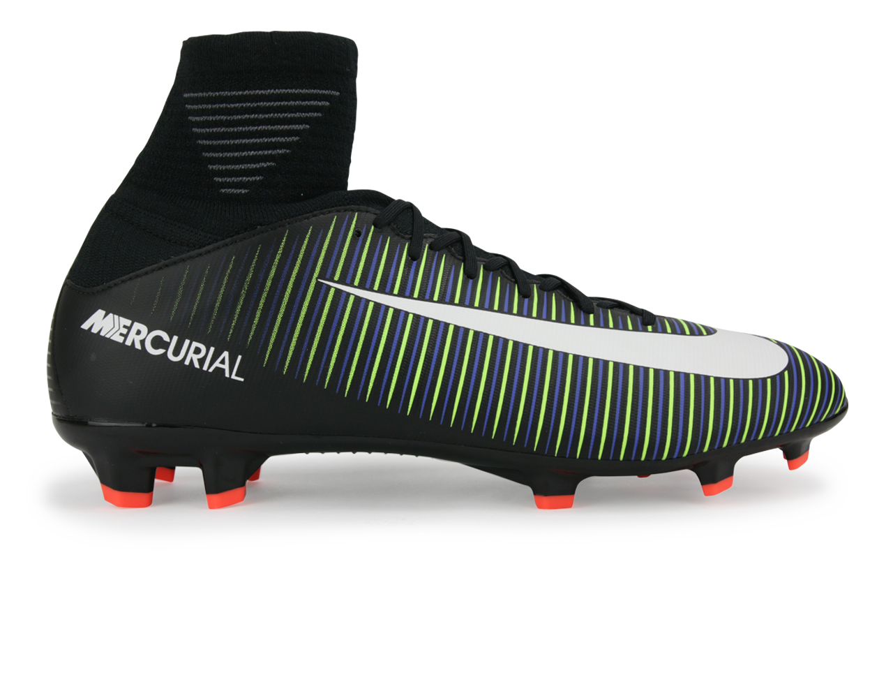 Nike Kids Mercurial Superfly V FG Black/White/Electric Green