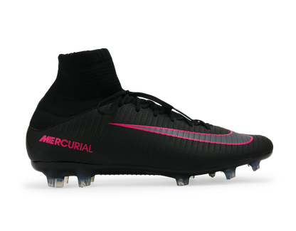 Nike Kids Mercurial Superfly V FG Black/Black/Pink Blast