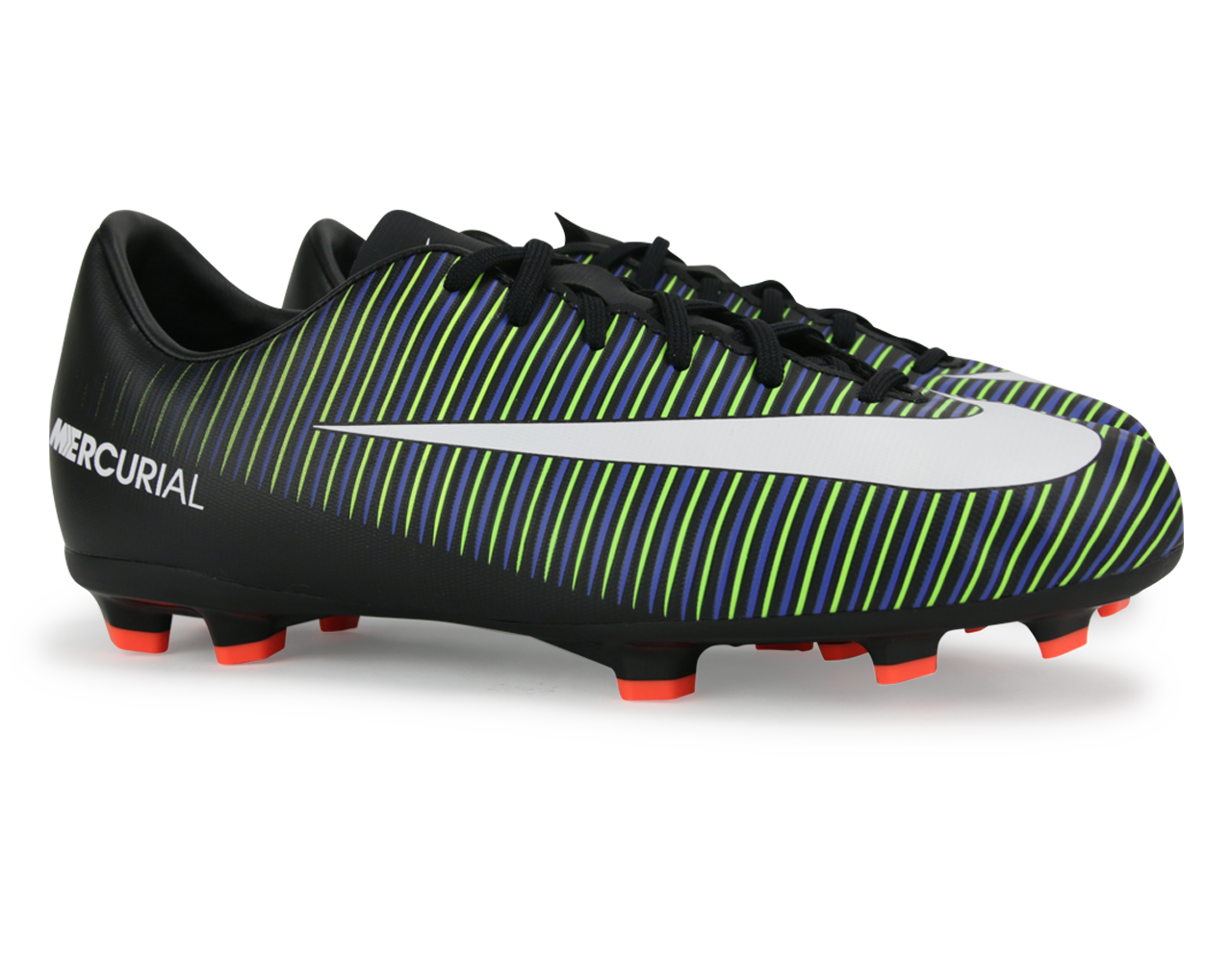 Nike Kids Mercurial Vapor VI FG Black/White/Electric Green