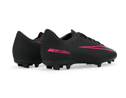 Nike Kids Mercurial Vapor XI FG Black/Black/Pink Blast