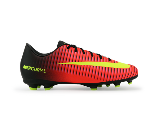 Nike Kids Mercurial Vapor XI FG Total Crimson/Volt Black/Pink Blast