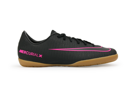 Nike Kids MercurialX Vapor XI Indoor Soccer Shoes Black/Black/Pink Blast