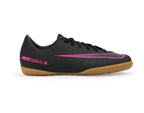 Nike Kids MercurialX Vapor XI Indoor Soccer Shoes Black/Black/Pink Blast