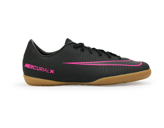 Nike Kids MercurialX Vapor XI Indoor Soccer Shoes Black/Black/Pink Blast