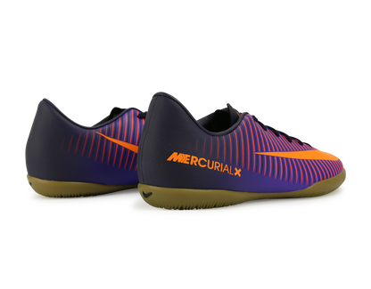 Nike Kids MercurialX Victory VI Indoor Soccer Shoes Pure Dynasty/Bright Citrus/Hyper Grape