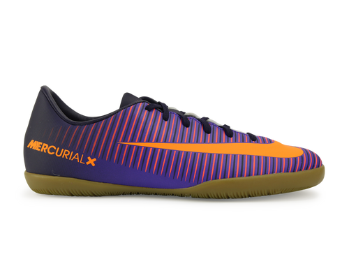 Nike Kids MercurialX Victory VI Indoor Soccer Shoes Pure Dynasty/Bright Citrus/Hyper Grape