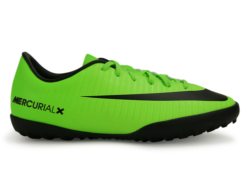Nike Kids MercurialX Victory VI Turf Soccer Shoes Electric Green/Black/Flash Lime