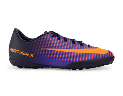 Nike Kids MercurialX Victory VI Turf Soccer Shoes Pure Dynasty/Bright Citrus/Hyper Grape