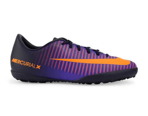 Nike Kids MercurialX Victory VI Turf Soccer Shoes Pure Dynasty/Bright Citrus/Hyper Grape