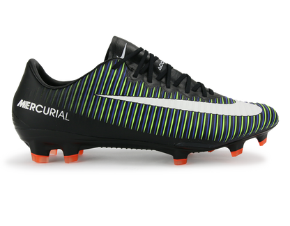 Nike Men's Mercurial Vapor XI FG Black/White/Electric Green