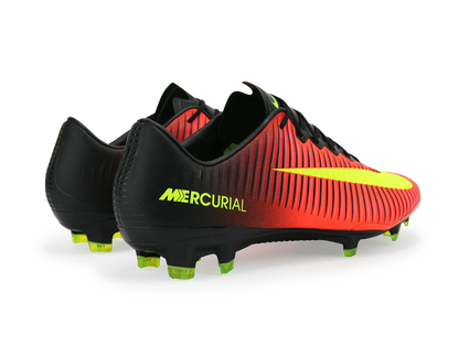 Nike Men's Mercurial Vapor XI FG Total Crimson/Volt Black/Pink Blast