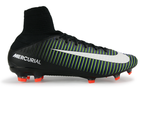 Nike Men's Mercurial Veloce III DF FG Black/White/Electric Green