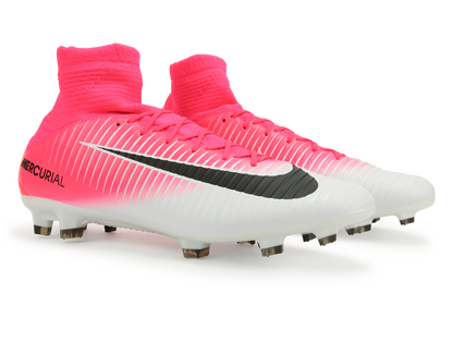 Nike Men's Mercurial Veloce III Dynamic Fit FG Racer Pink/Black/White