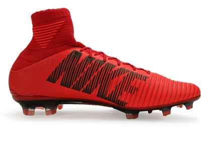 Nike Men's Mercurial Veloce III Dynamic Fit FG University Red/Black