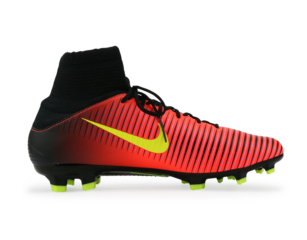 Nike Men's Mercurial Veloce III DF FG Total Crimson/Volt Black/Pink Blast