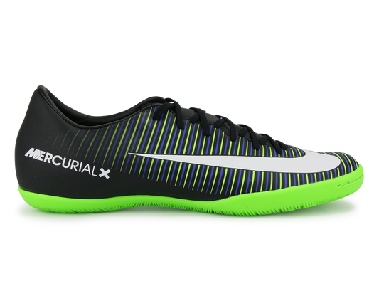Nike Men's MercurialX Victory VI Indoor Shoes Black/White/Electric Green