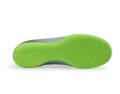 Nike Men's MercurialX Victory VI Indoor Soccer Shoes Pure Platinum/Black/Ghost Green